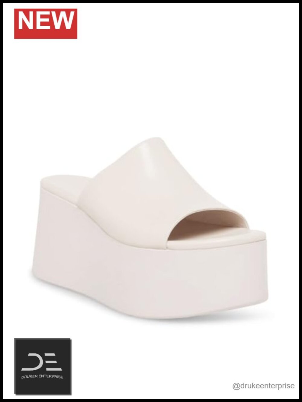 Women's Platform Wedge Sandals Peep Open Toe Backless Slip On Slides